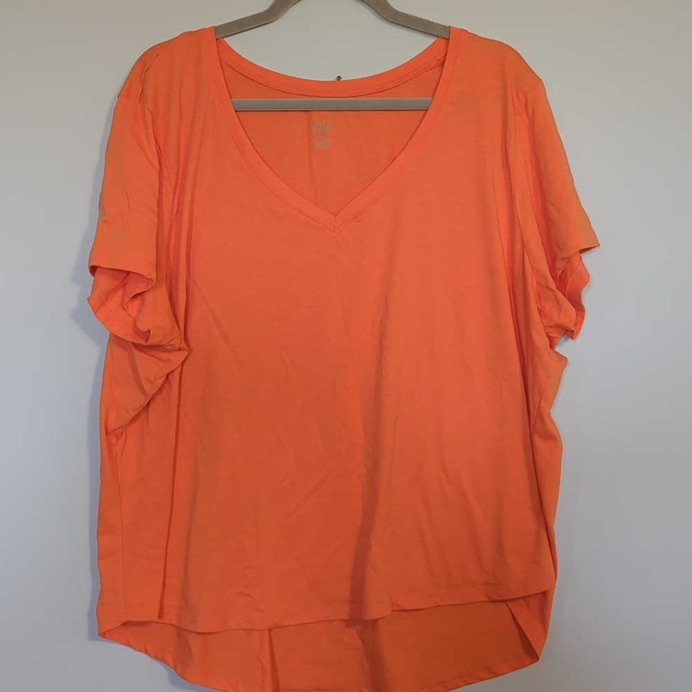 PLUS SIZE Orange Shirt